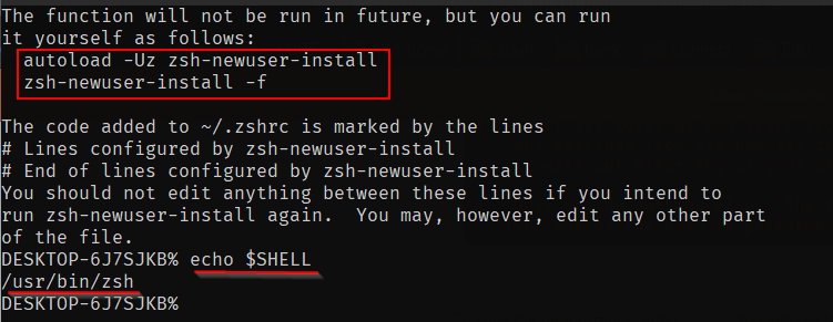 Zsh Setup Completed