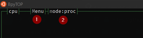 Bpytop Modes