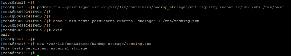 Configure Persistent Storage for Containers