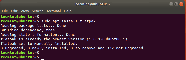Install Flatpak in Ubuntu