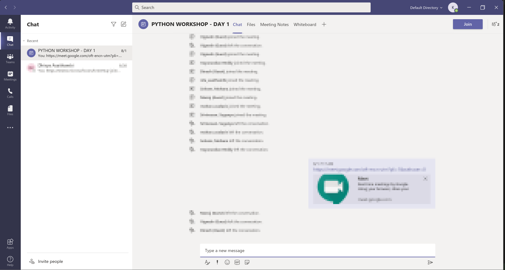 Microsoft Teams Dashboard