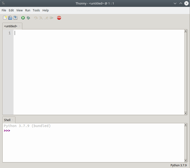 Thonny IDE Editor