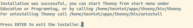 Thonny Installer