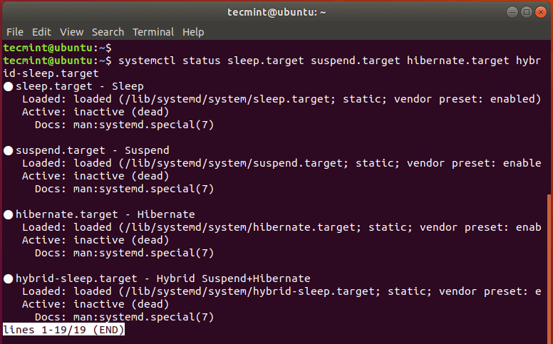 Verify Suspend and Hibernation in Ubuntu