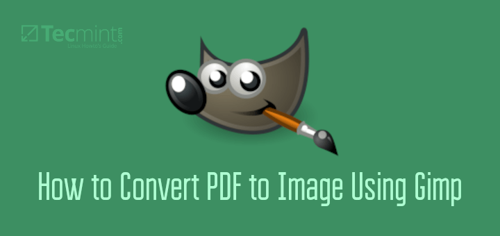 ConveConvert PDF to Image Using Gimprt PDF to Image Using-Gimp