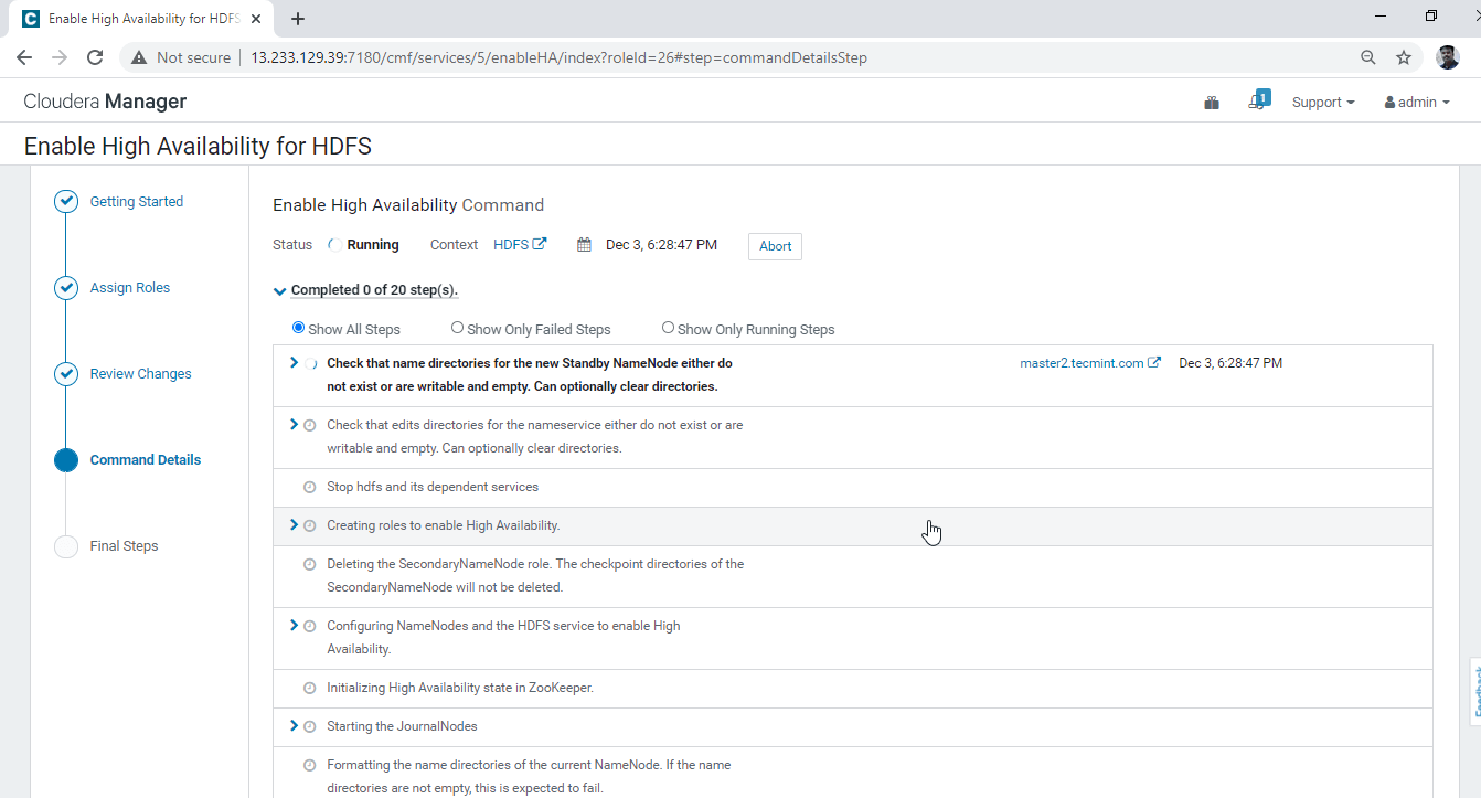 Enabling High Availability