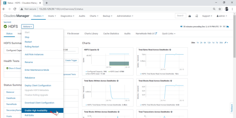 Enabling High Availability | Tecmint: Linux Howtos, Tutorials & Guides