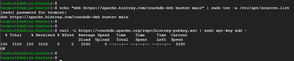 Add CouchDB Repository in Debian