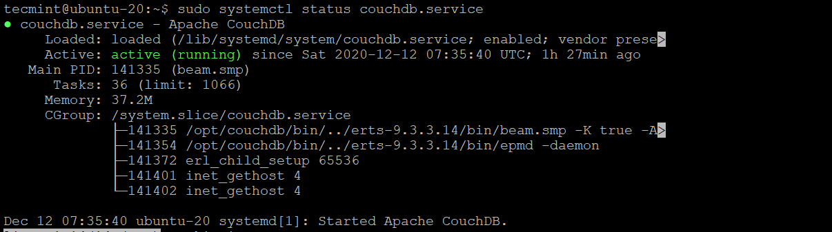 Check CouchDB Status