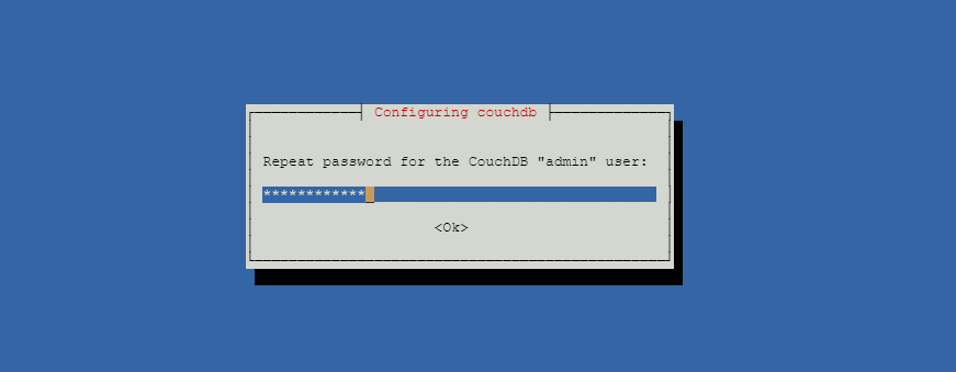 Confirm CouchDB Admin Password