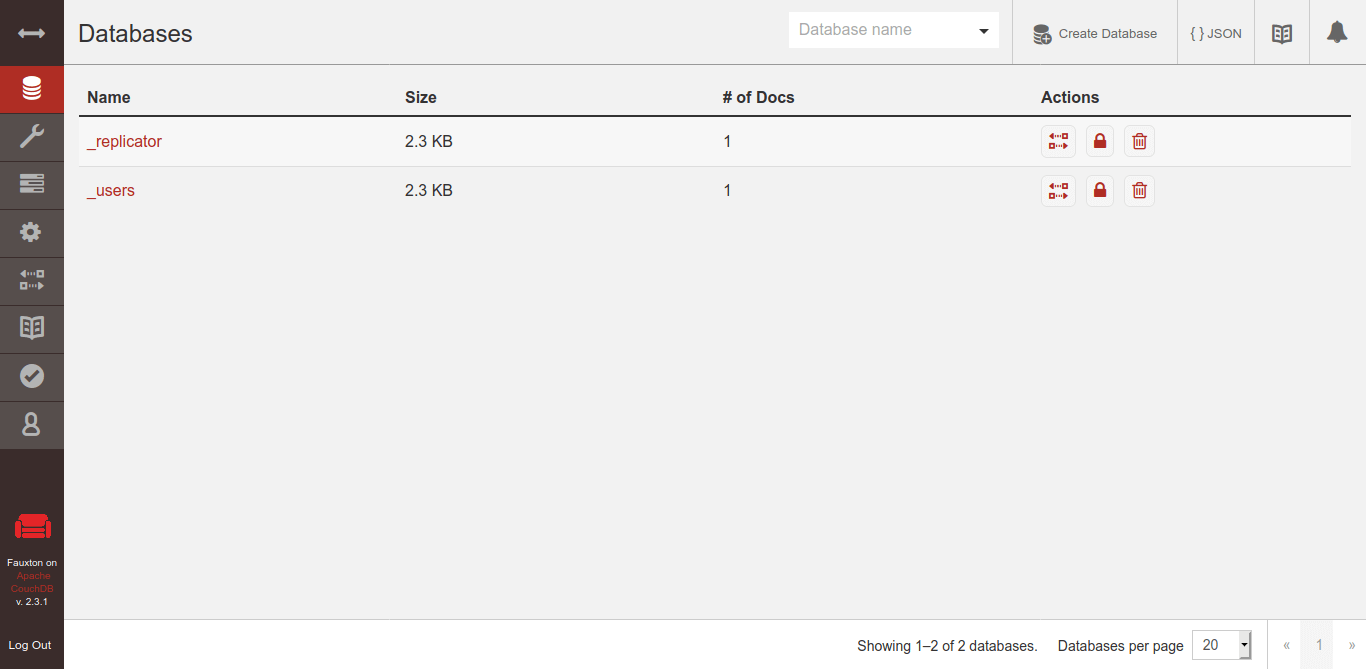 CouchDB Dashboard