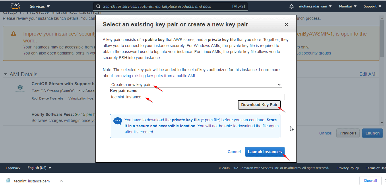 Create New SSH Pair