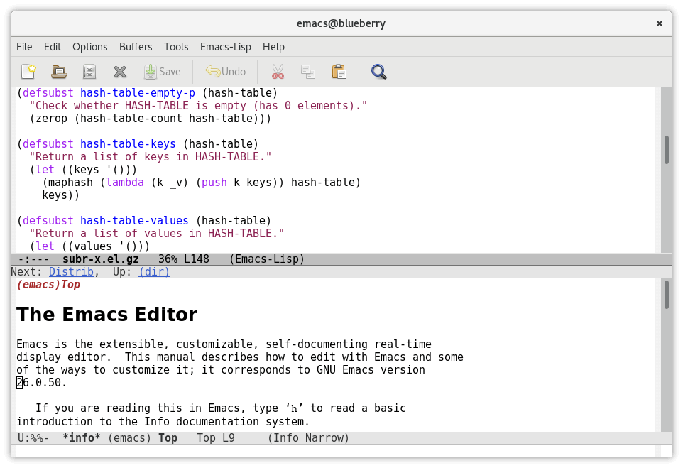 Emacs Text Editor