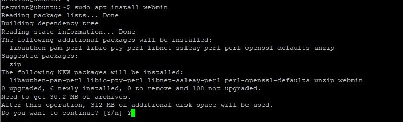 Install Webmin on Ubuntu