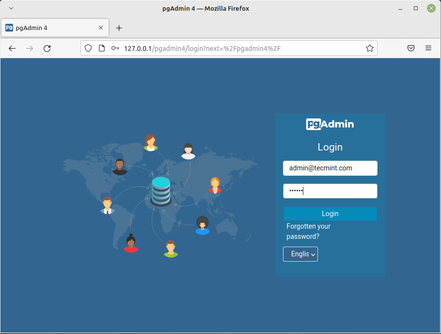 Pgadmin4 Login Page