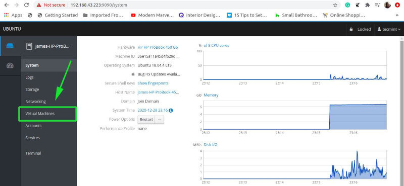 Select Virtual Machines