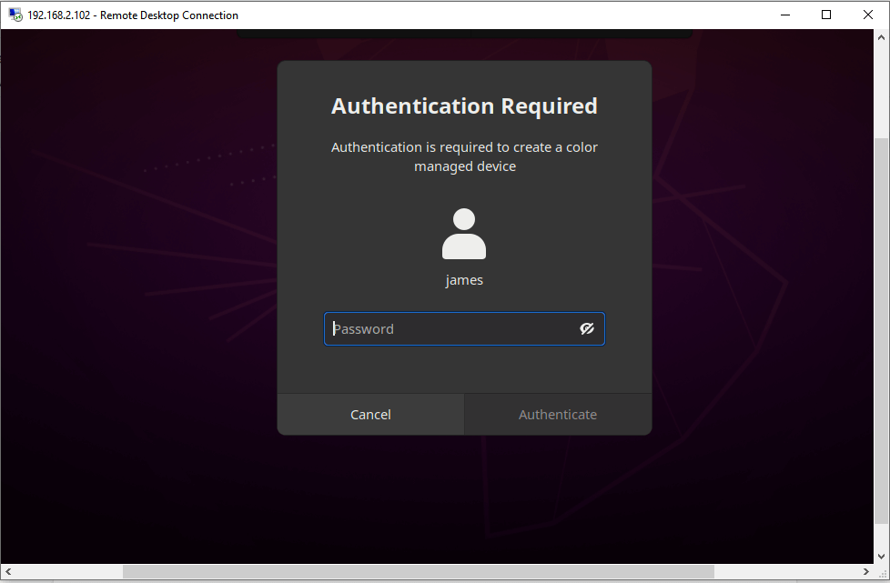 Ubuntu login