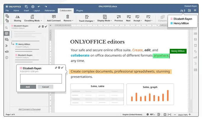 OnlyOffice - Free Office Suite