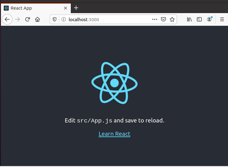 Open the React application in a browser