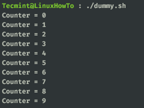 Create Infinite Loop in Linux
