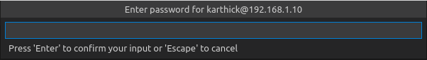 Enter SSH Password