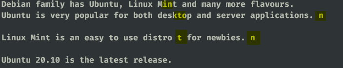 Escape Character in Linux