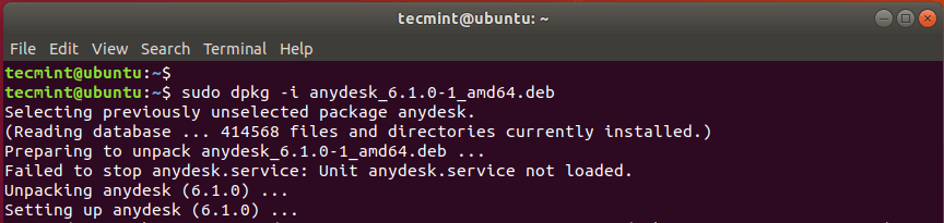 Instalar paquete en Ubuntu