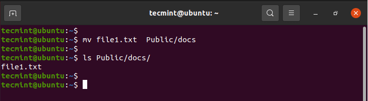 Move Files in Linux