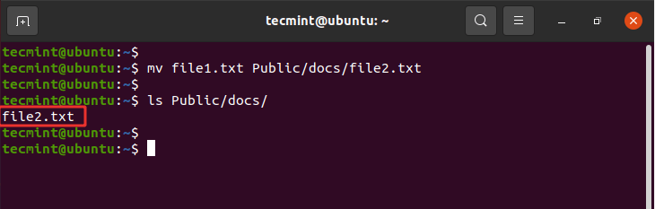 Move and Rename Files in Linux