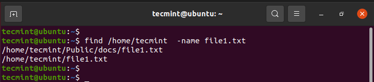 Search Files in Linux