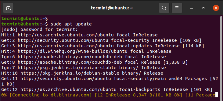  Actualizar Ubuntu usando el usuario Sudo 