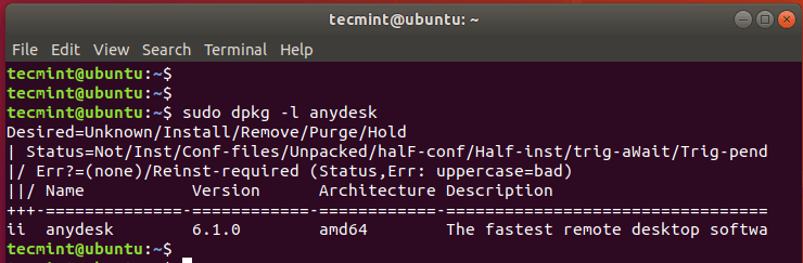  Verificar paquete en Ubuntu 