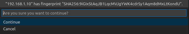 Verify SSH Fingerprint