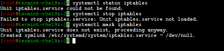 Disable IPTables in Linux