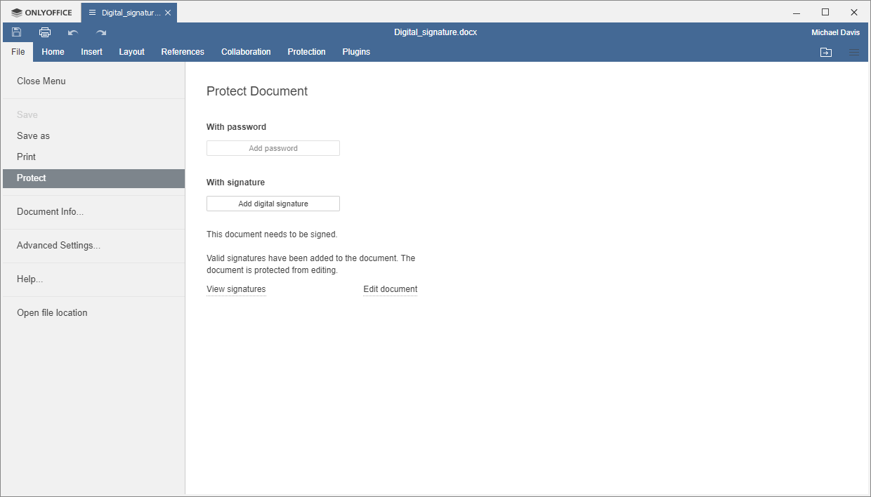 Remove Digital Signature on Documents