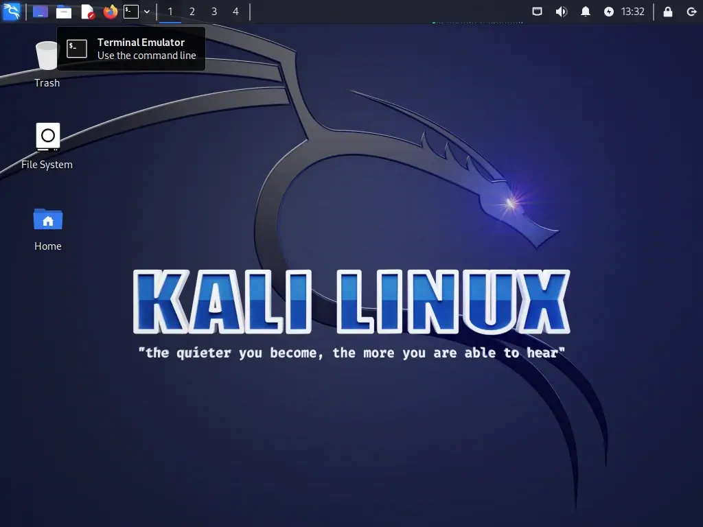 Kali Linux XFCE Desktop
