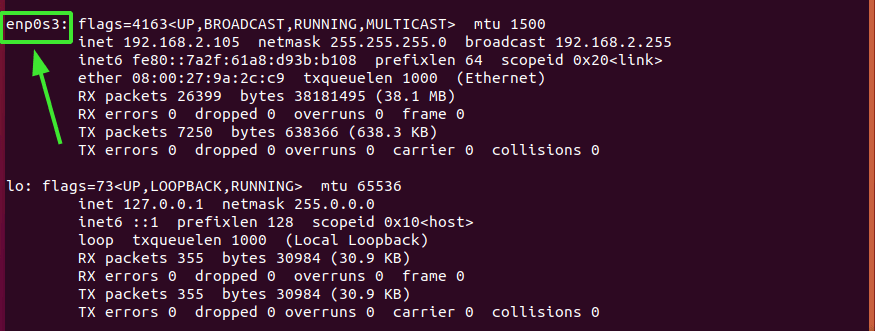 Active network connection