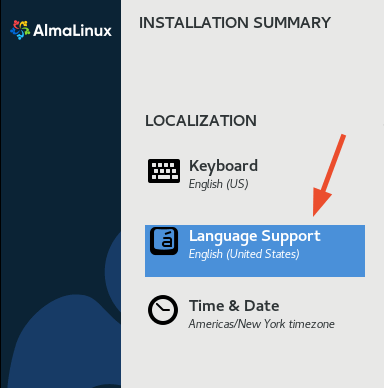 AlmaLinux Language Support