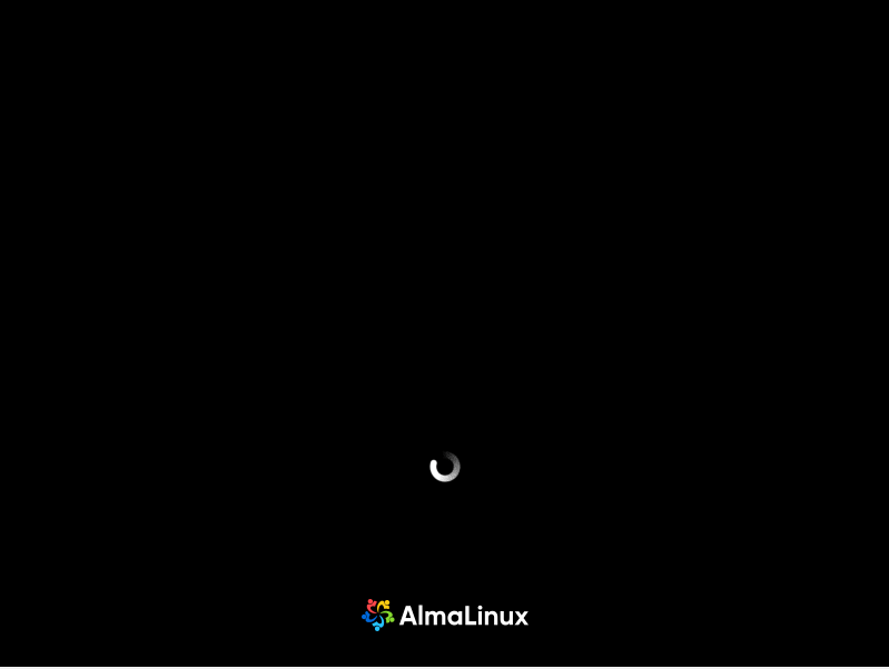 Booting AlmaLinux