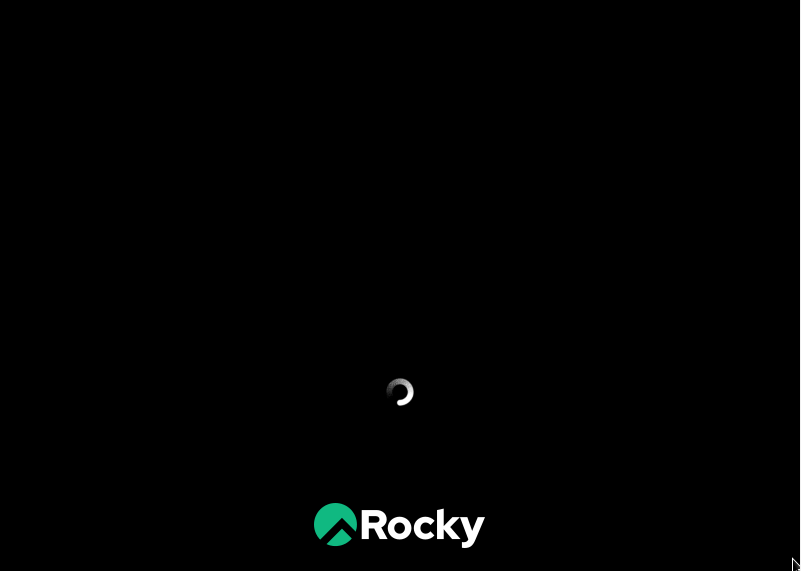 Booting Rocky Linux