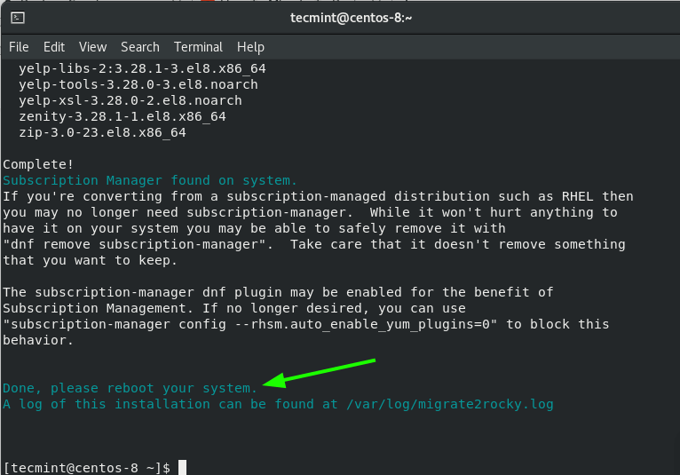 Se completó la migración de CentOS 8 a Rocky Linux