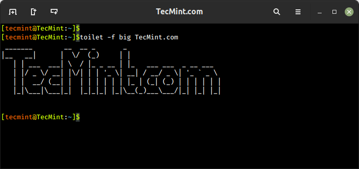 Print Large Text Banner in Linux