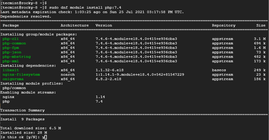 Install PHP on Rocky Linux