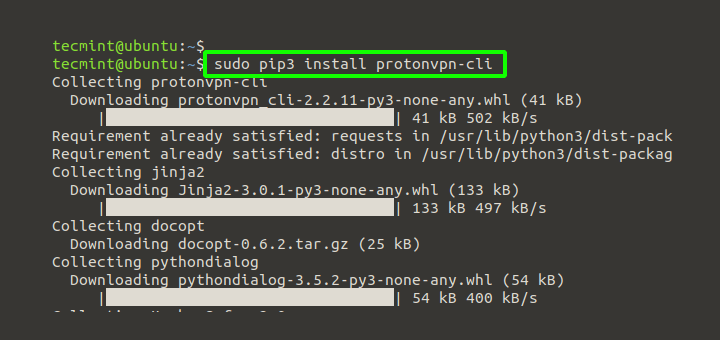 Install ProtonVPN in Linux