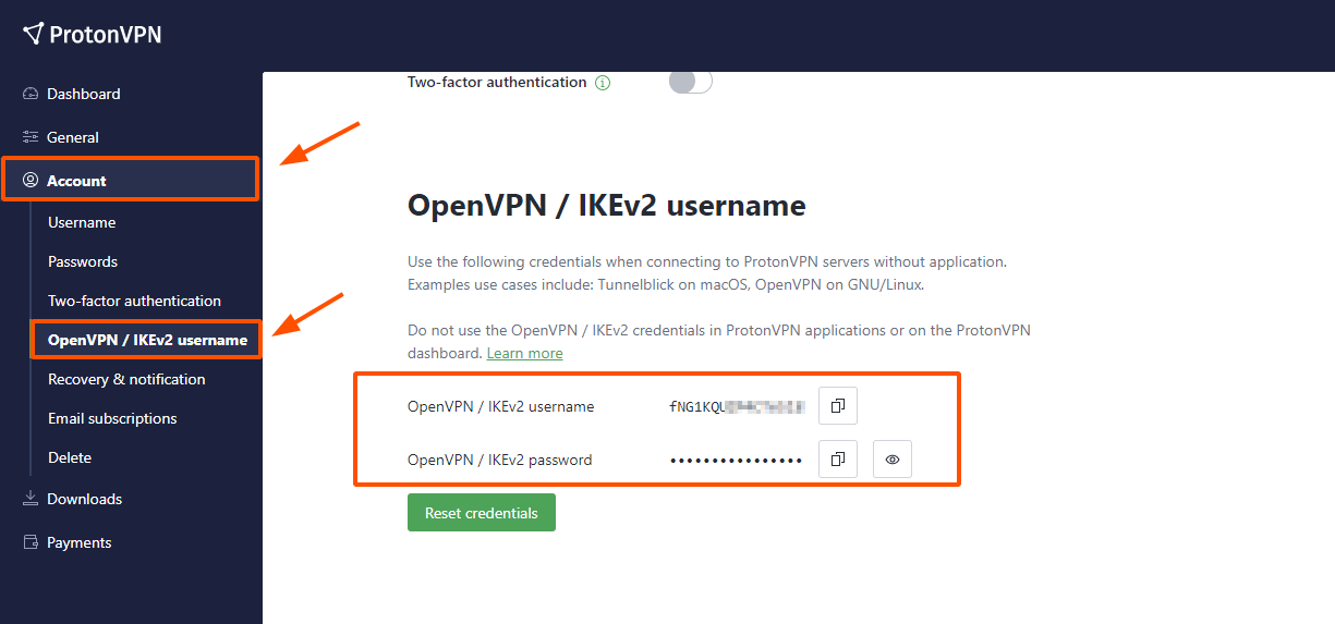 OpenVPN / IKEv2