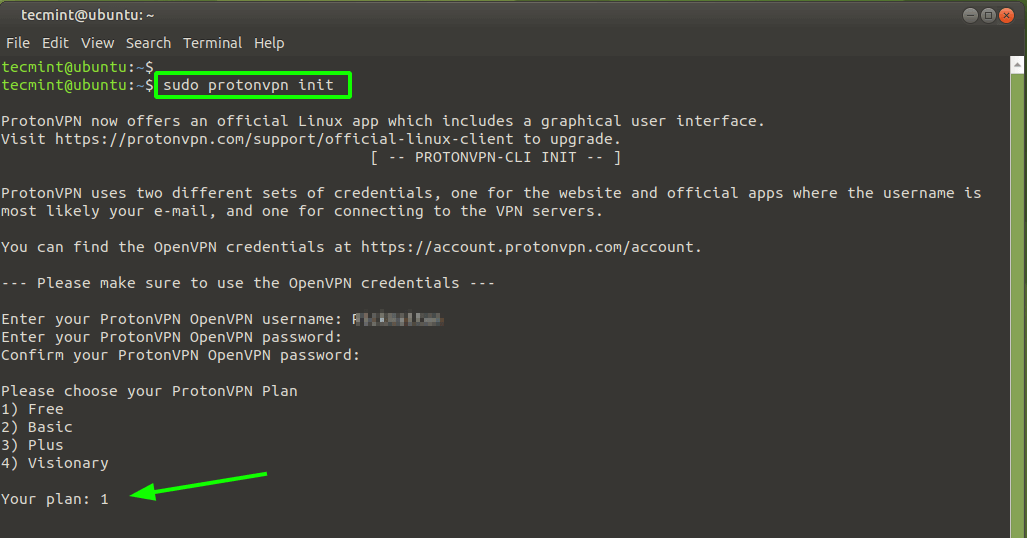 ProtonVPN installation on Linux