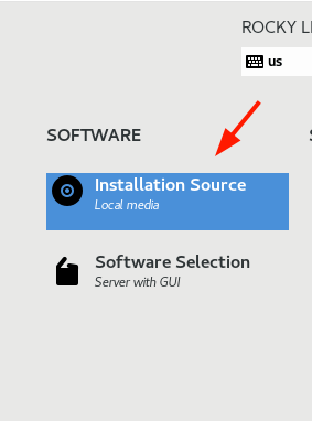 Rocky Linux Installation Source