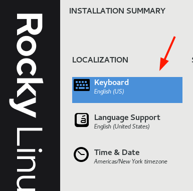 Rocky Linux Keyboard