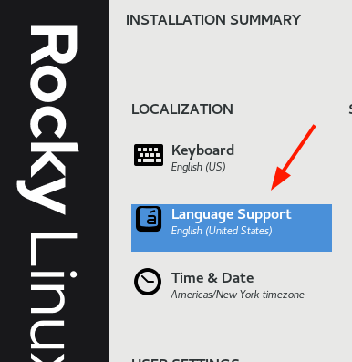 Rocky Linux Language Support