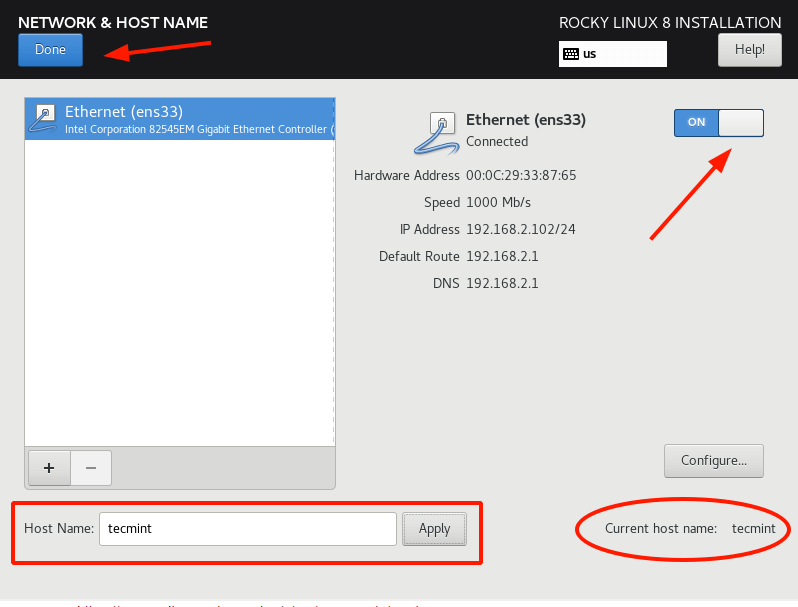 Rocky Linux Network Configuration